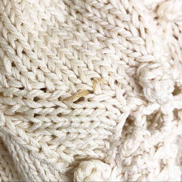 CLAIRE Kennedy cream Hand knit bobble cardigan - Picture 9 of 13